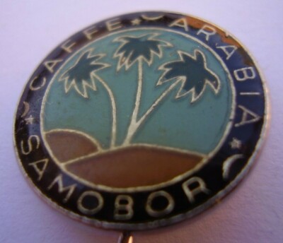 European Lapel Pin Samobor Caffe Arabia Crest