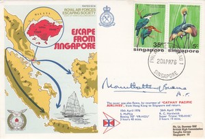 Rare Es14d Escape From Singapore Signed By Mountbatten Of Burma Admiral Of The Ebay