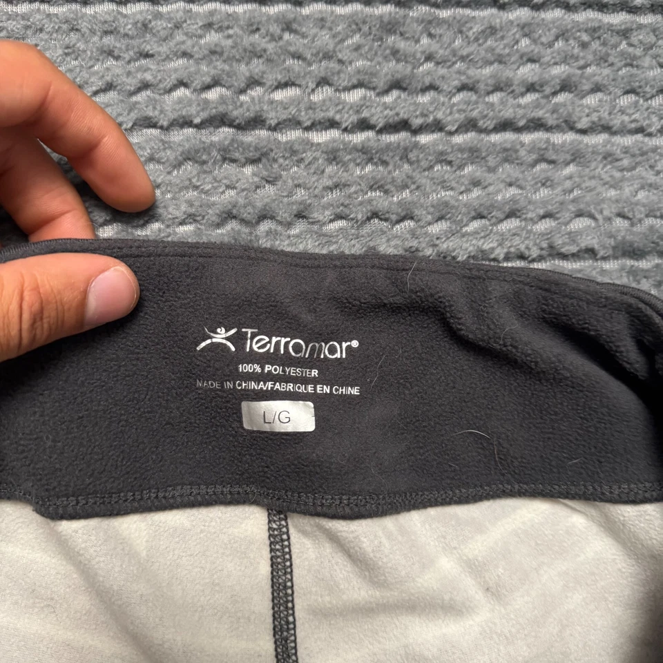 Террамар Термо леггинсы женские большие черные белые флисовые подкладка зимняя снежинка - Изображение 4 из 4