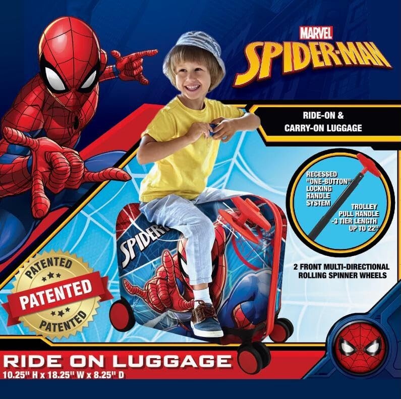 Spiderman Ride On Luggage Kids 18