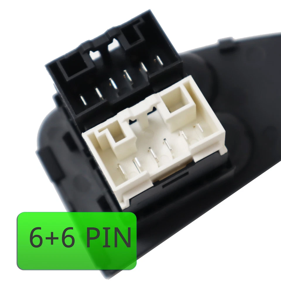 Pulsantiera lato guida+tasto passeggero alzacristalli per Fiat Strada 99-06 JP3M Foto 2 de 4