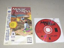 SEGA SATURN VIDEO GAME DISC MAGIC CARPET W INSTRUCTION MANUAL