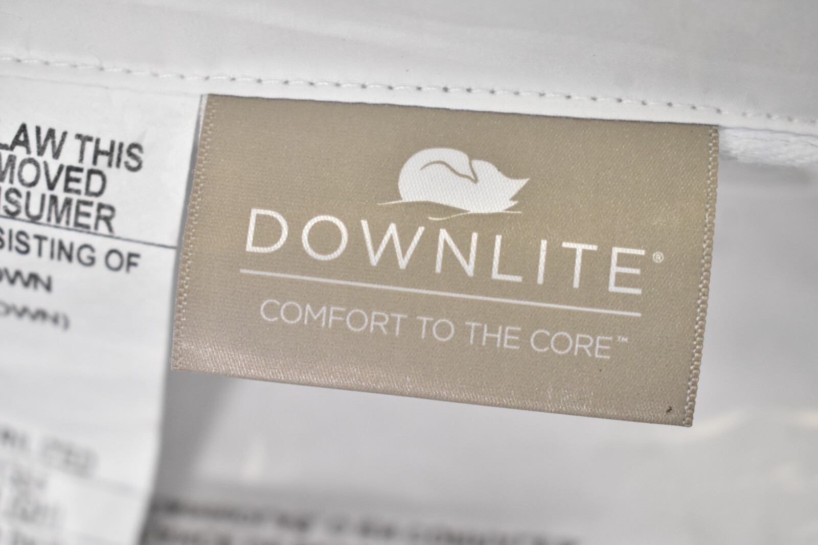 Downlite Soft White Goose Down Hypoallergenic Stomach Sleeper Pillow 20