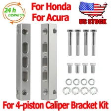 Front Caliper Bracket Adapter Kit For Honda Accord Acura RL TL TSX ILX Prelude