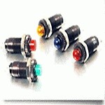 Dialight 249-7841-1433-574 Neon Lamp Panel Mount Indicator Uni-Color Amber 2-Pin