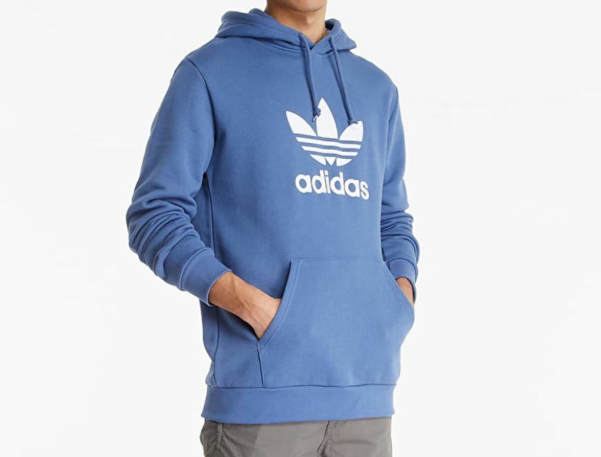NEW MEN\u0026#039;S ADIDAS ORIGINALS TREFOIL HOODIE ~SIZE MEDIUM #GN3460 CREW  BLUE 889139064738 | eBay