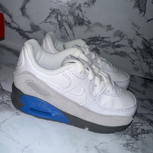 Nike Air Max 90 (TD) Toddler 7C White-Grey Fog CD6868-118 - Picture 3 of 3