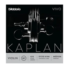 D'Addario KV310 4/4M Kaplan Vivo 4/4 Scale Violin Strings - Medium Tension