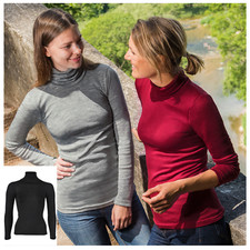 Engel Merino Seide Rolli kbT Schurwolle Wolle Damen Shirt Funktionskleidung öko