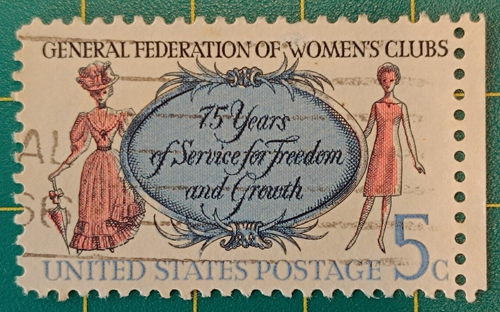 US Stamp 1966, A738, ERROR Pink & blue engraving shifted - Picture 2 of 5