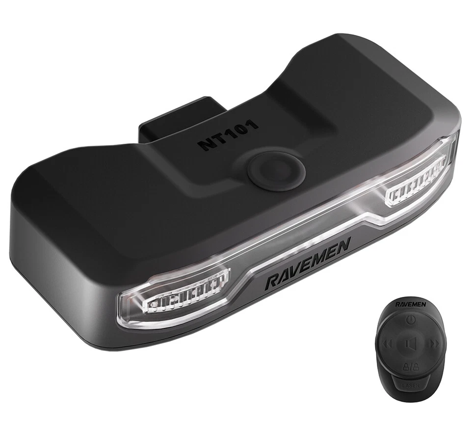 RAVEMEN Bike Rear Light Led Bicycle Turn Signal Wireless Remote NT101 Anti-thief - Image 3 of 4