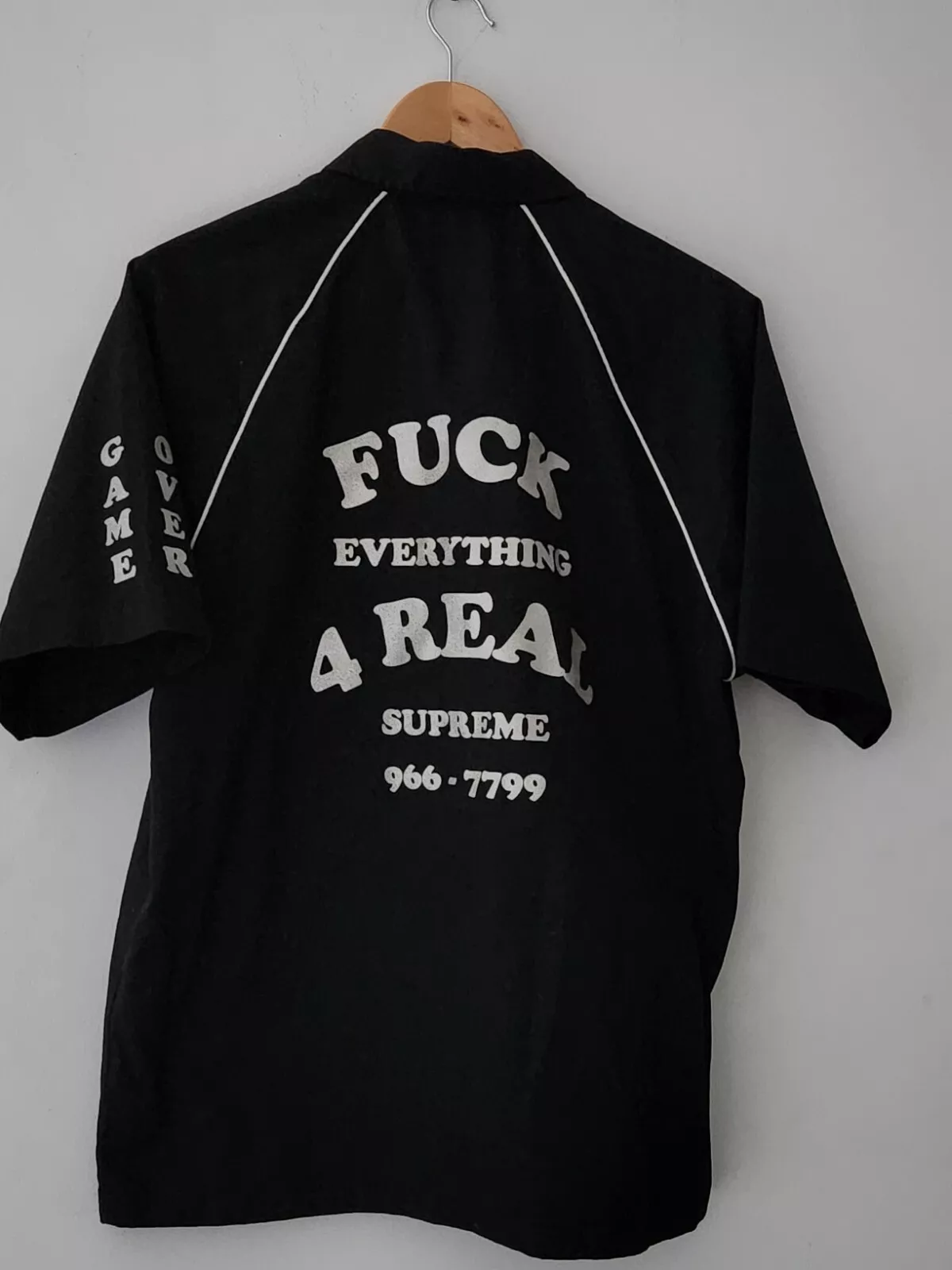 Chemise de travail SS22 Supreme F UCK Everything S/S noire taille M Medium