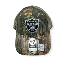 '47 Las Vegas Raiders MVP Realtree Camo Frost Adjustable Strap Hat Cap
