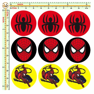 Adesivi targa uomo ragno comics spiderman auto moto sticker license plate 9 pz.