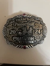 Team Roping Champion Header Trophy Buckle