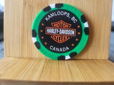 1 Original Poker Chip Harley Davidson Kamloops, BC Canada
