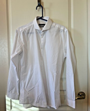 Cedar Wood State Men’s Slim Fit Dress Shirt Size 15.5" White