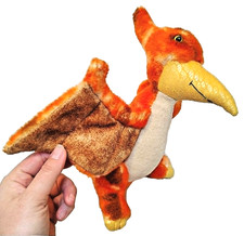 Aurora Pterodactyl Dinosaur Plush 11" Red Orange Stuffed Animal Toy