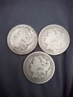 Morgan Silver Dollar $1 Coins Lot 1881 1883 1884 Circulated Uncertified Silver