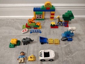 LEGO DUPLO 6136 My First Zoo set giraffe tiger elephant bear w/ manual - 100%