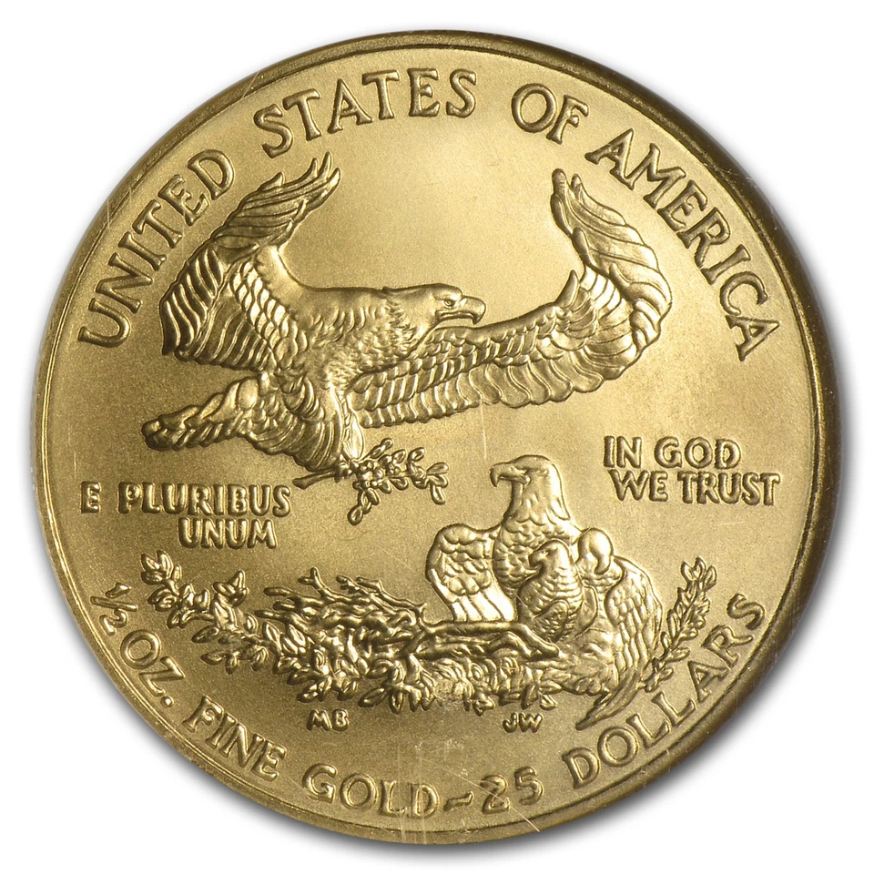 2002 1/2 oz American Gold Eagle MS-69 NGC - Image 3 of 3