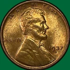 1937-D Lincoln Wheat Cent Brilliant Uncirculated BU Coin #37695
