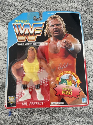 WWF Hasbro Mr PERFECT Curt Hennig Series 3 Blue Ca...