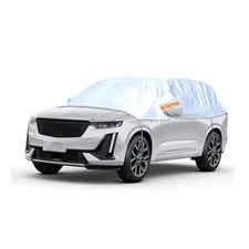 Half Car Cover for Waterproof Dustproof Snowproof Automotive Windshield SUV