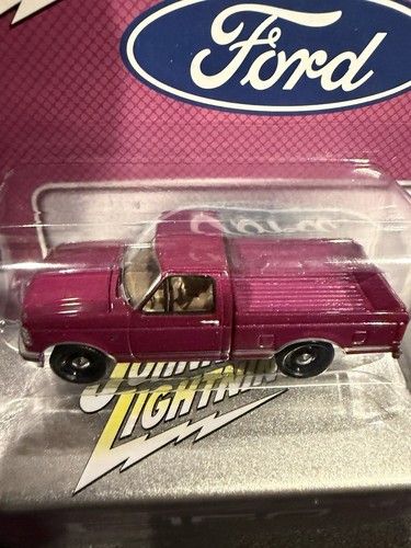New 2025 Johnny Lightning 1993 Ford F-150 JLCT017 B Purple Tin Collectors - Picture 2 of 5