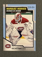 2020-21  O-Pee-Chee  Blue Border Michael McNiven #630 Rookie Montreal Canadiens
