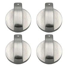 4x Alloy Home Kitchen Gas Stove Knobs Cooker Oven Cook top Metal Switch 6mm
