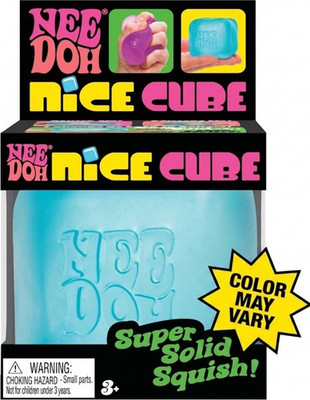 Nee Doh Nice Cube Squish Squeeze Ball Toy, Multicolor (Color May Vary) FREE SHIP