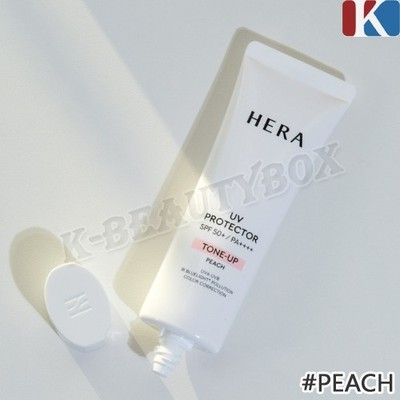 HERA UV Protector Tone-Up Peach 50ml LSF50+ PA++++ Sunscreen Daily Sun Cream NEU