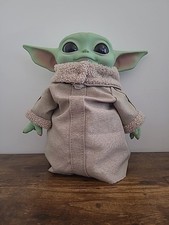 Star Wars Grogu Baby Yoda The Child Plush 11  Rubber Head Mattel Mandalorian
