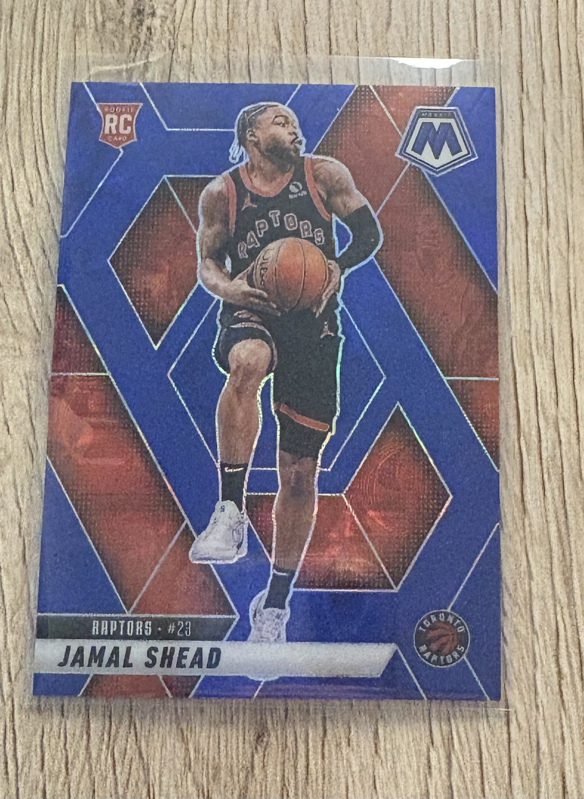 2024-25 Panini Mosaic Jamal Shead Mosaic International Blue RC /35 #201