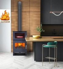 🔥 VERSO F stove 9 kW with oven | wood stove modern A+ | BImSchV 2