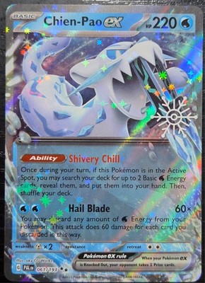 Chien-Pao ex 061/193 Paldea Evolved Promo Snowflake Stamp Pokemon Card English