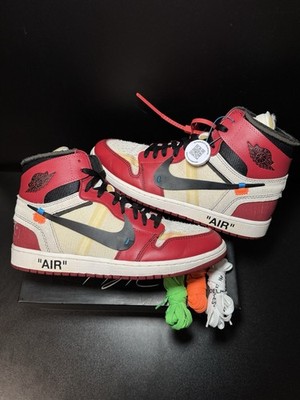 Nike Air Jordan 1 Off-White Chicago Size 12 Pre-Owned