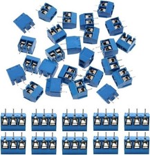 60pcs 5mm Pitch 2 Pin 3 Pin PCB Mount Screw Terminal Block Connector 50x2 Pin