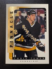 1996-97 Pinnacle Be A Player Chris Tamer Pittsburgh Penguins Autographs (#182)