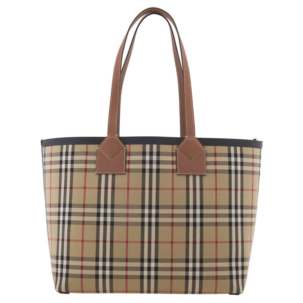 Burberry Ladies Medium London Check-Pattern Tote Bag 8066223