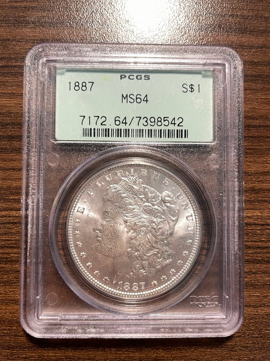 MS 64 Graded 1887 Year Morgan US Dollars (1878-1921) for sale | eBay