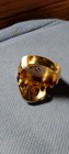 Men's Heavy Skull Biker Ring/ Stainless Steel - Gold Tone — photo 4