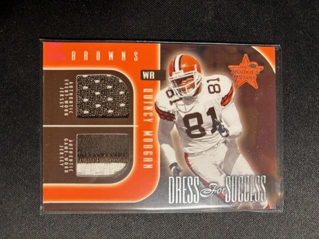 2002 Leaf Rookies & Stars Quincy Morgan #DS-5 Dress for Success Patch #/400