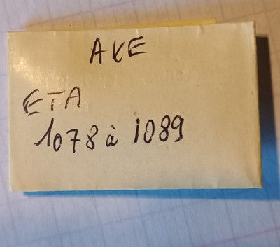 1 Unruhwelle Unruhwelle Balance staff ETA 1078 bis 1089