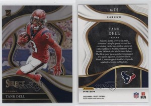 2023 Panini Select Club Level Silver Prizm Tank Dell #219 Rookie RC