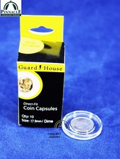 10 Direct Fit Coin Capsules for US Dime Other 18mm Diameter Coins - FREE SHIP