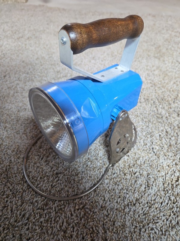 Vintage "STAR" HEADLIGHT & LANTERN CO. BLUE RAILROAD LANTERN Mint!