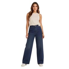 Universal Thread Sailor Wide Leg Jeans Dark Wash High Rise Size 8 Reg NWT
