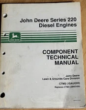 John Deere 220 Engine Engine Component Technical Repair Manual CTM3 - 3TN 4TN